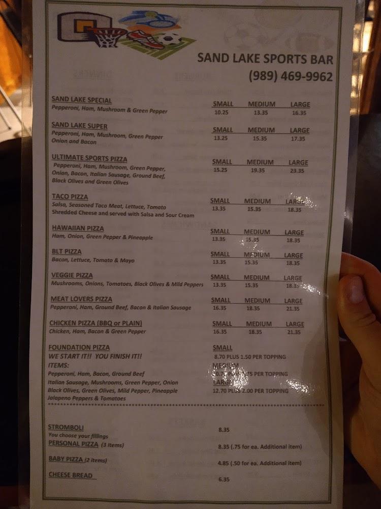 Sand Lake bar Menu image 3